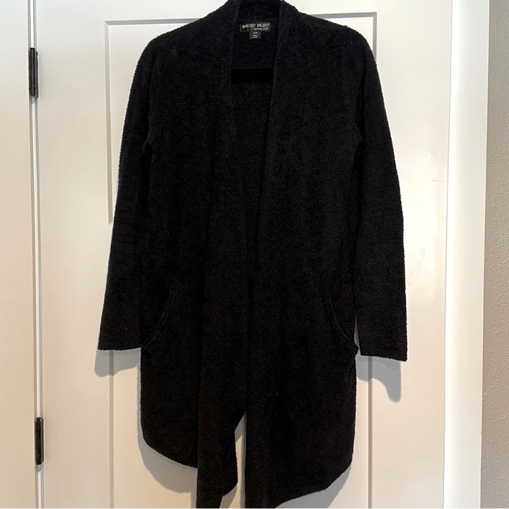 Barefoot Dreams Cozychic Black Cardigan